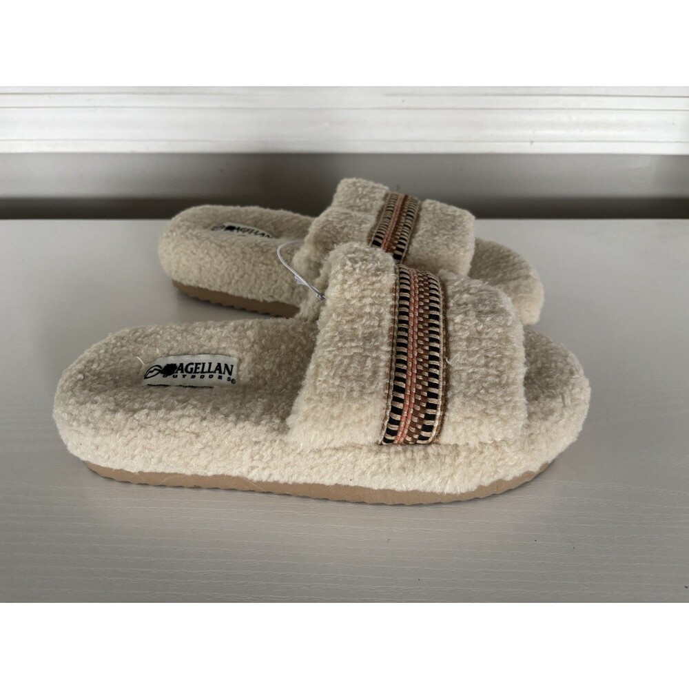 Magellan Outdoors Women's One Band Sherpa Slides Size 9B